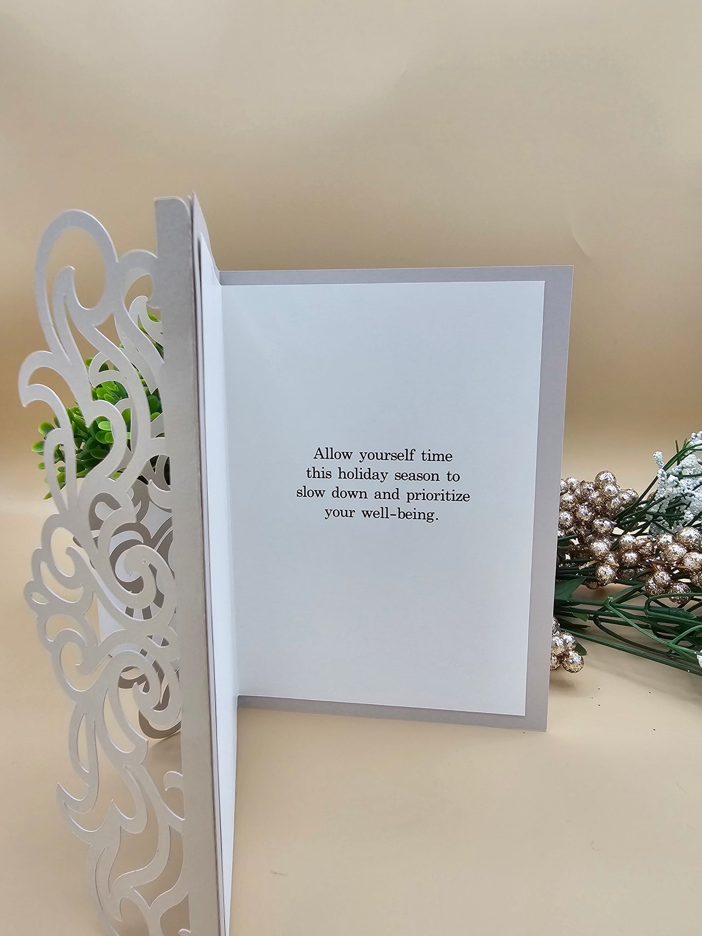 Holiday Self Care Christmas Card