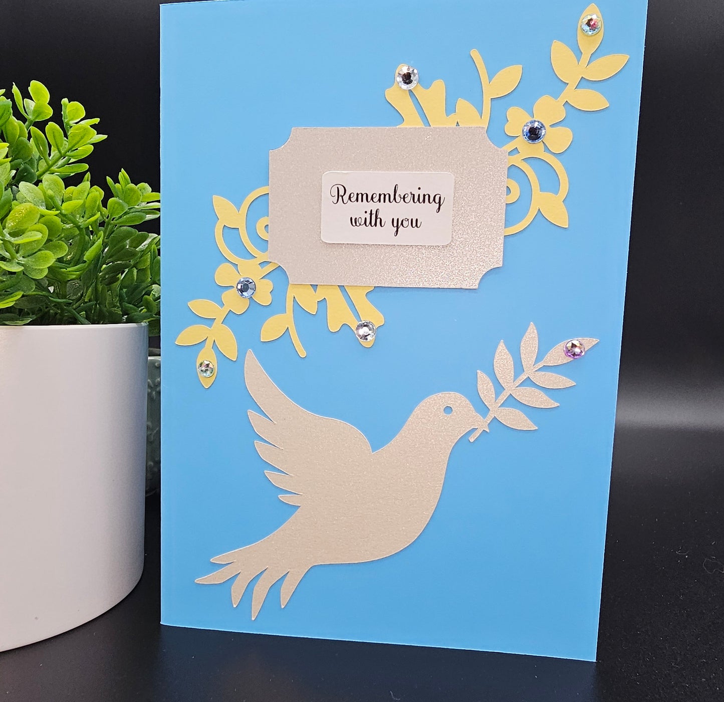 Heavenly Birthday Card Peace Dove