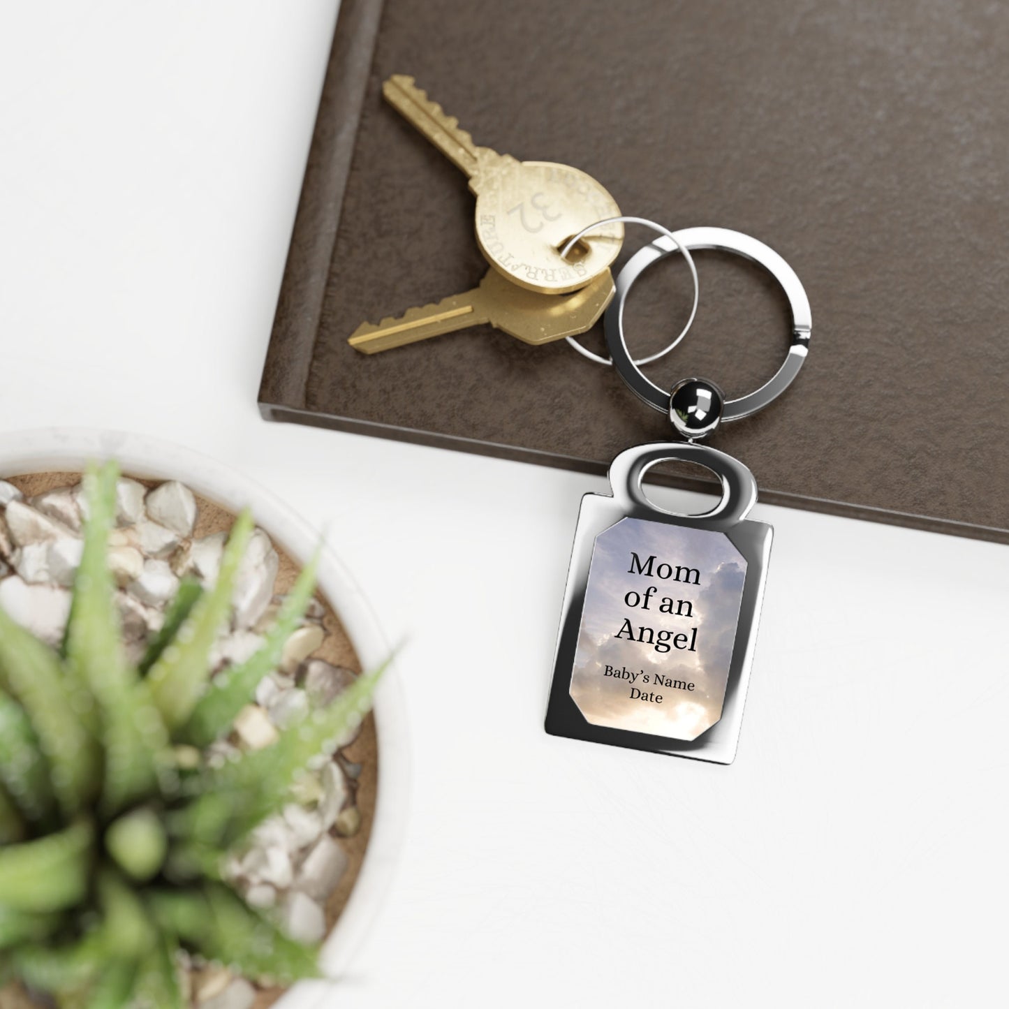 Mom of an Angel Baby Memorial Keychain